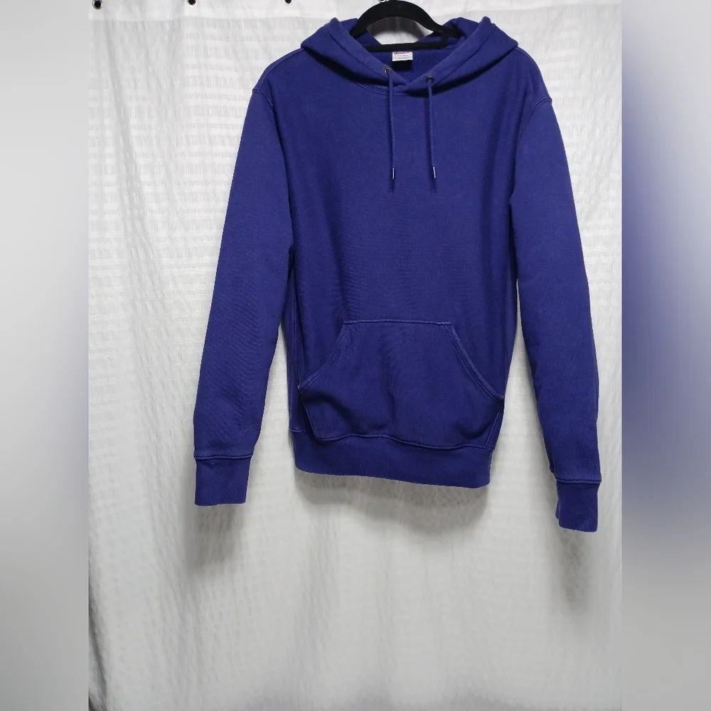 J. Crew Heritage Fleece Royal Blue 90's Vibe Hoodie. Men's Size S - Picture 2 of 11